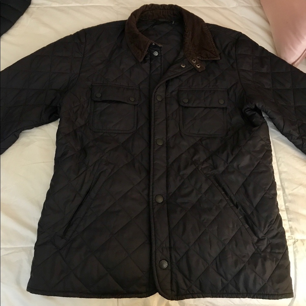 Men’s Navy Blue Barbour Coat